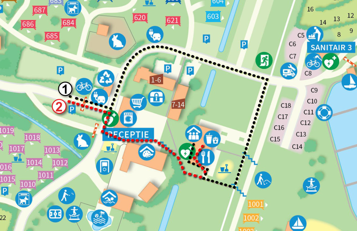 route_van_parkeerplaats_naar_locatie